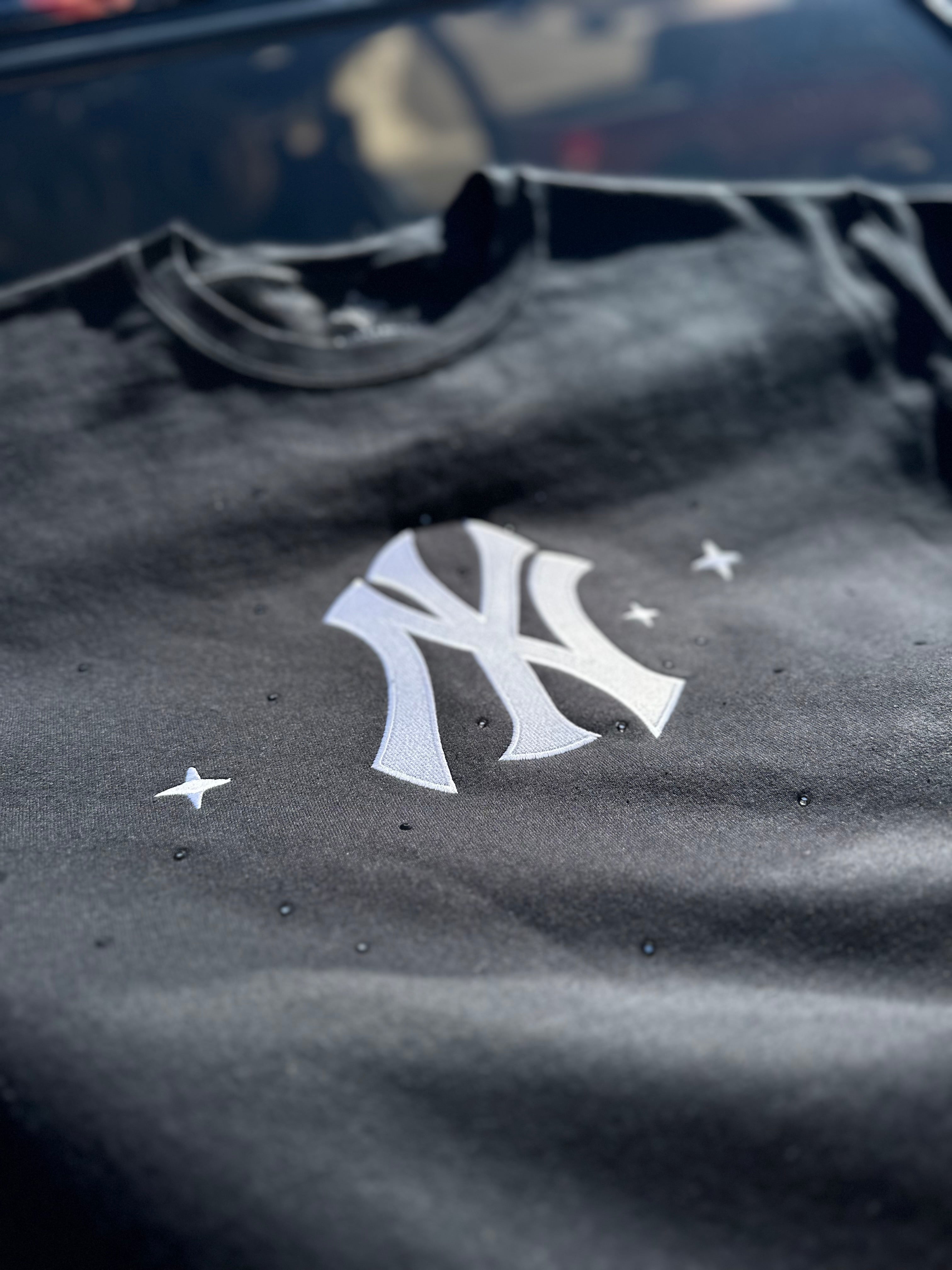 Yankees Embroidered Rhinestone Crewneck