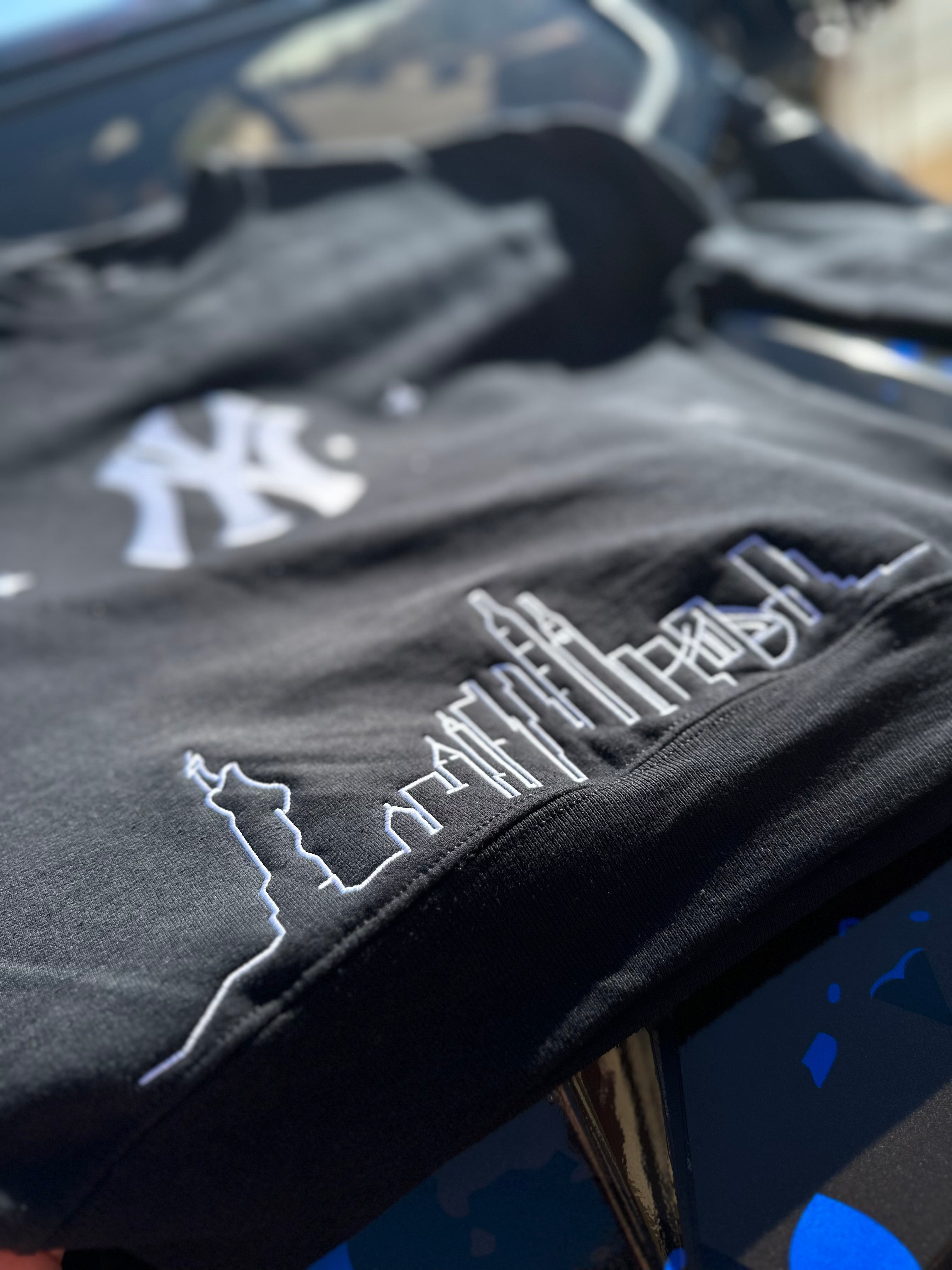 Yankees Embroidered Rhinestone Crewneck